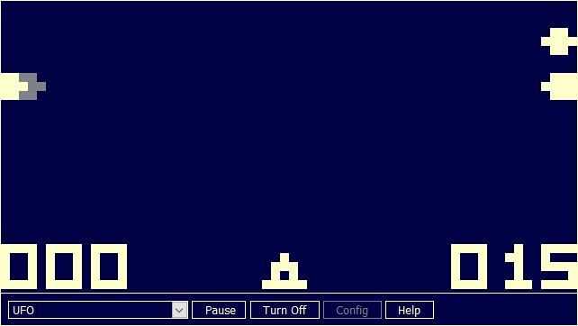 Simulated phosphor screen display